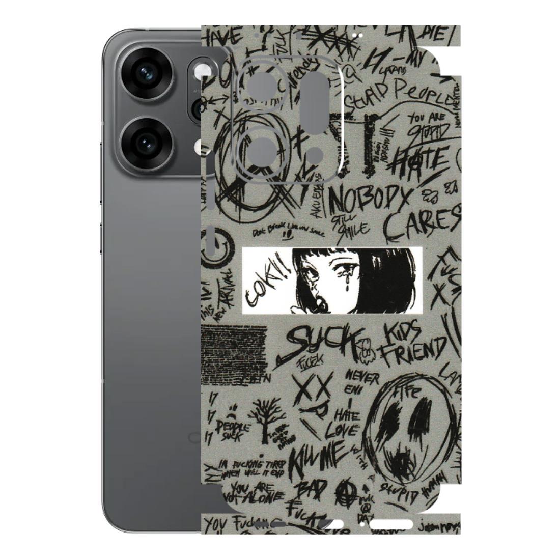 OPPO Phone Skins 2025 (All Models) - Never Have Love Anime - 3D Embossed Finish (L-260) Oppo Reno 14 Pro 5G