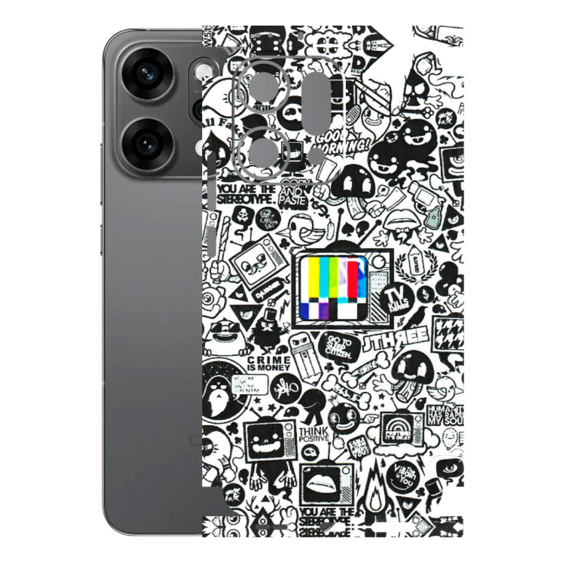 OPPO Phone Skins 2025 (All Models) - Doodles Positive Art Latest - 3D Embossed Finish (L-263) Oppo Reno 14 Pro 5G