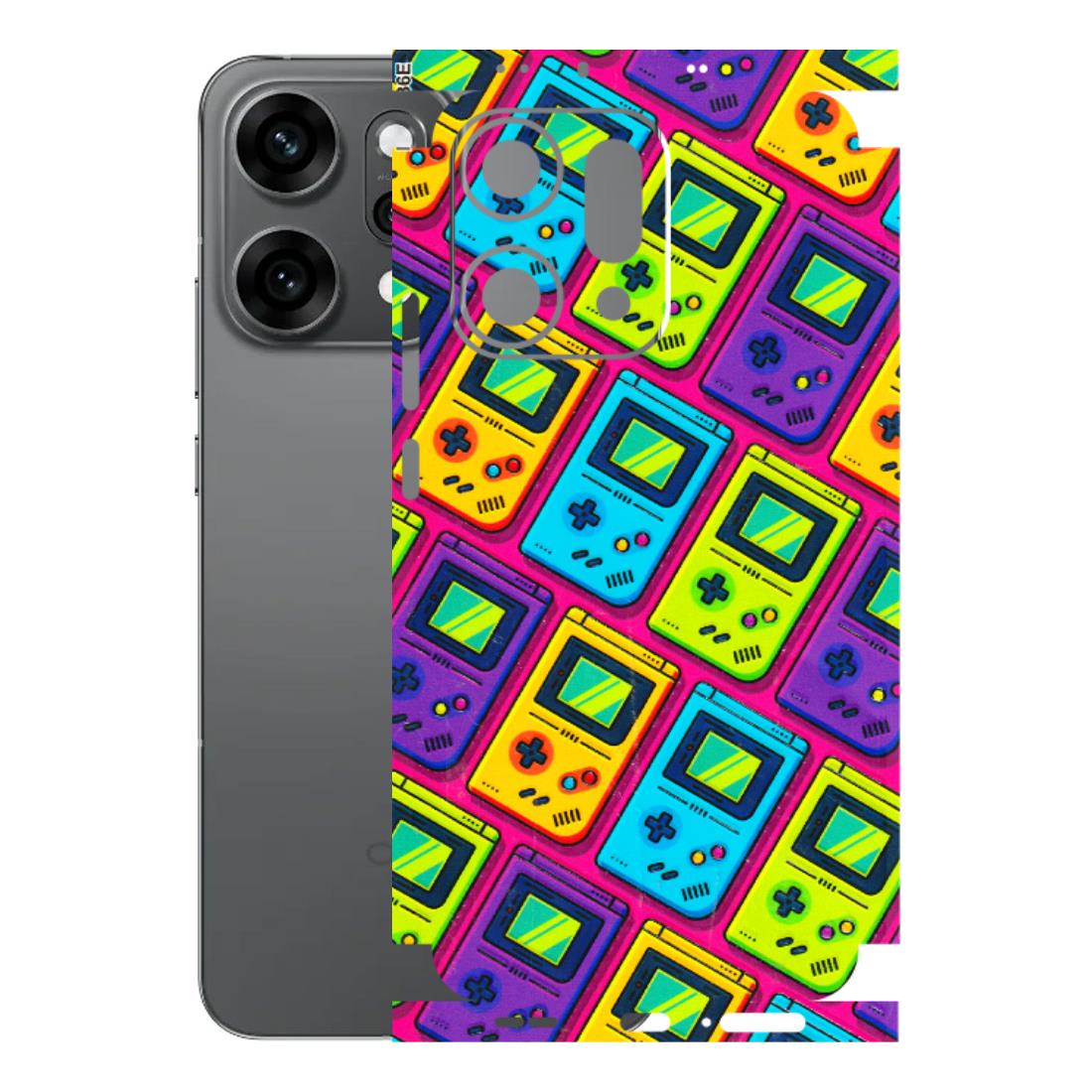 OPPO Phone Skins 2025 (All Models) - Gameboy Colourful Latest - 3D Embossed Finish (L-266) Oppo Reno 14 Pro 5G