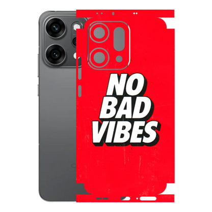 OPPO Phone Skins 2025 (All Models) - No Bad Vibes Latest - 3D Embossed Finish (L-280) Oppo Reno 14 Pro 5G