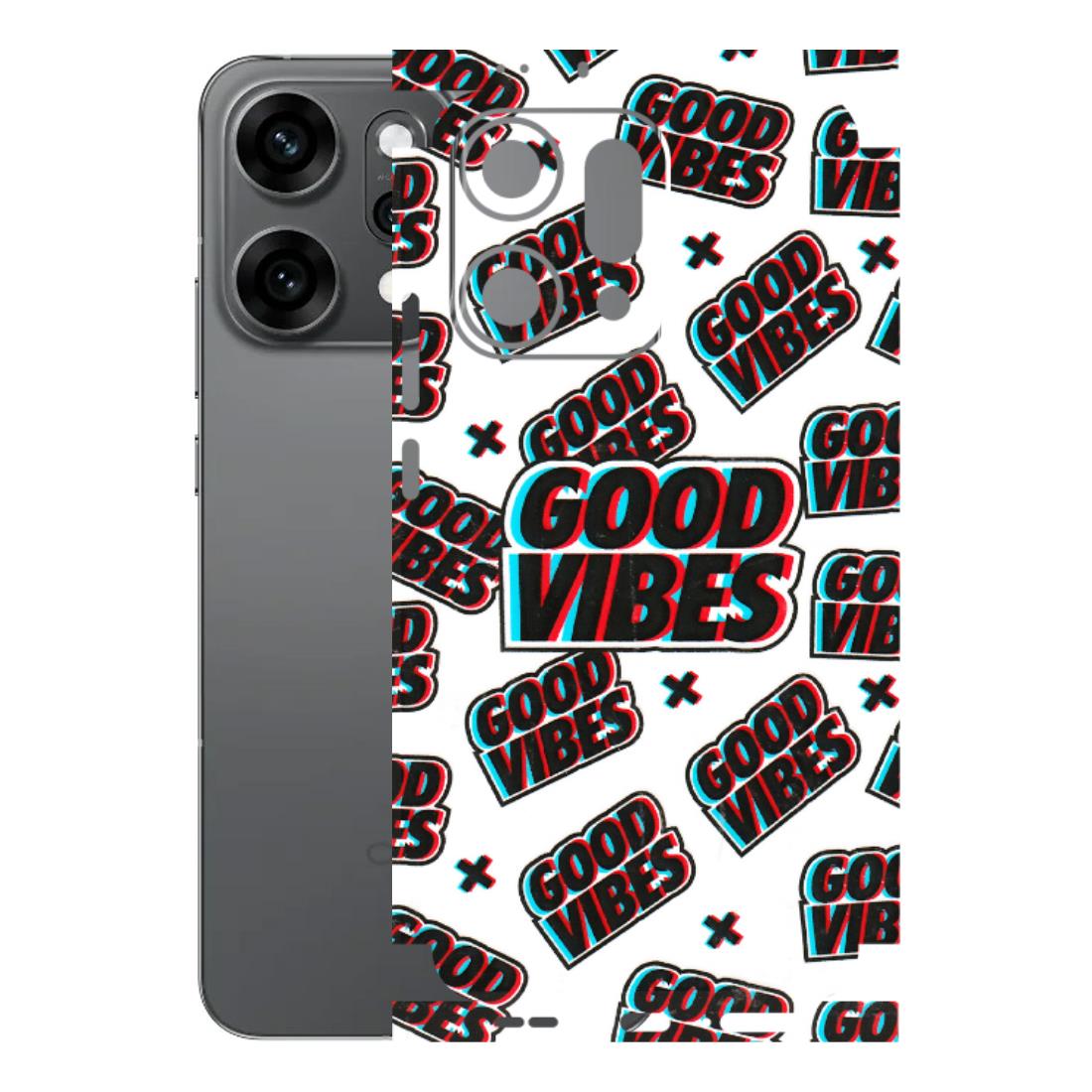 OPPO Phone Skins 2025 (All Models) - Good Vibes Latest - 3D Embossed Finish (L-282) Oppo Reno 14 Pro 5G