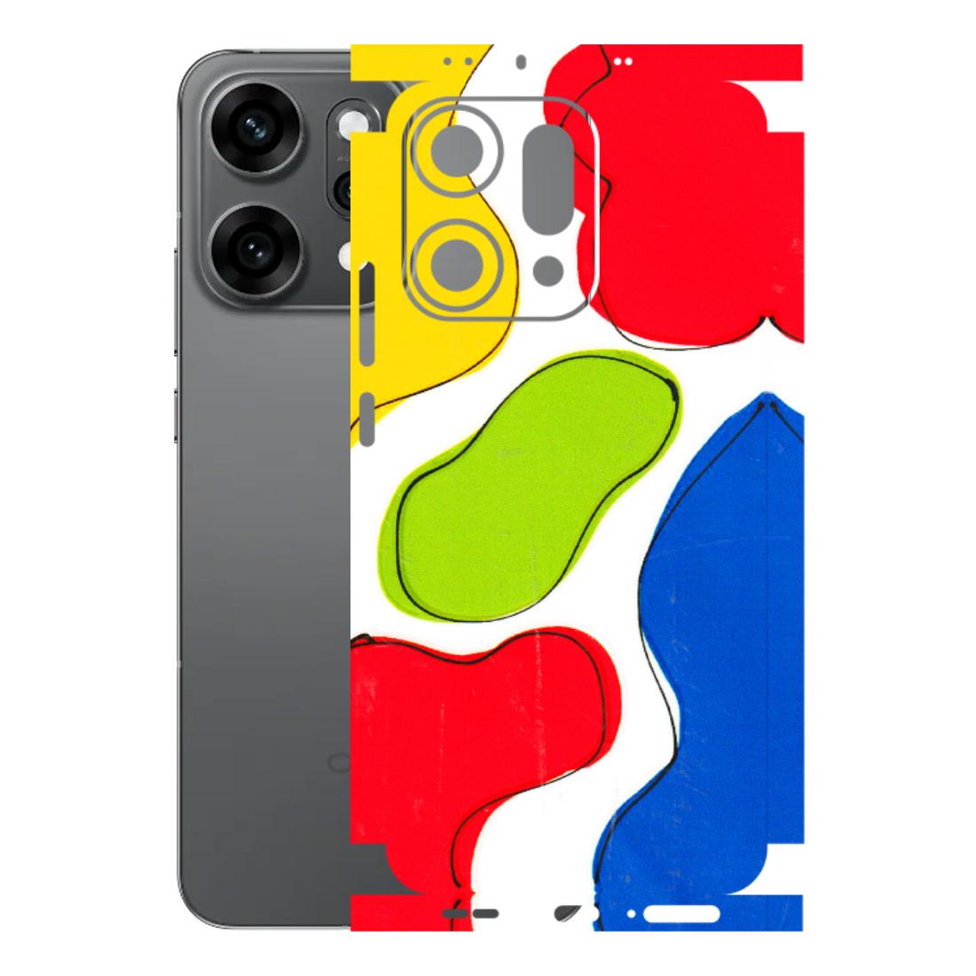 OPPO Phone Skins 2025 (All Models) - RGB Colour Paint Latest - 3D Embossed Finish (L-284) Oppo Reno 14 Pro 5G