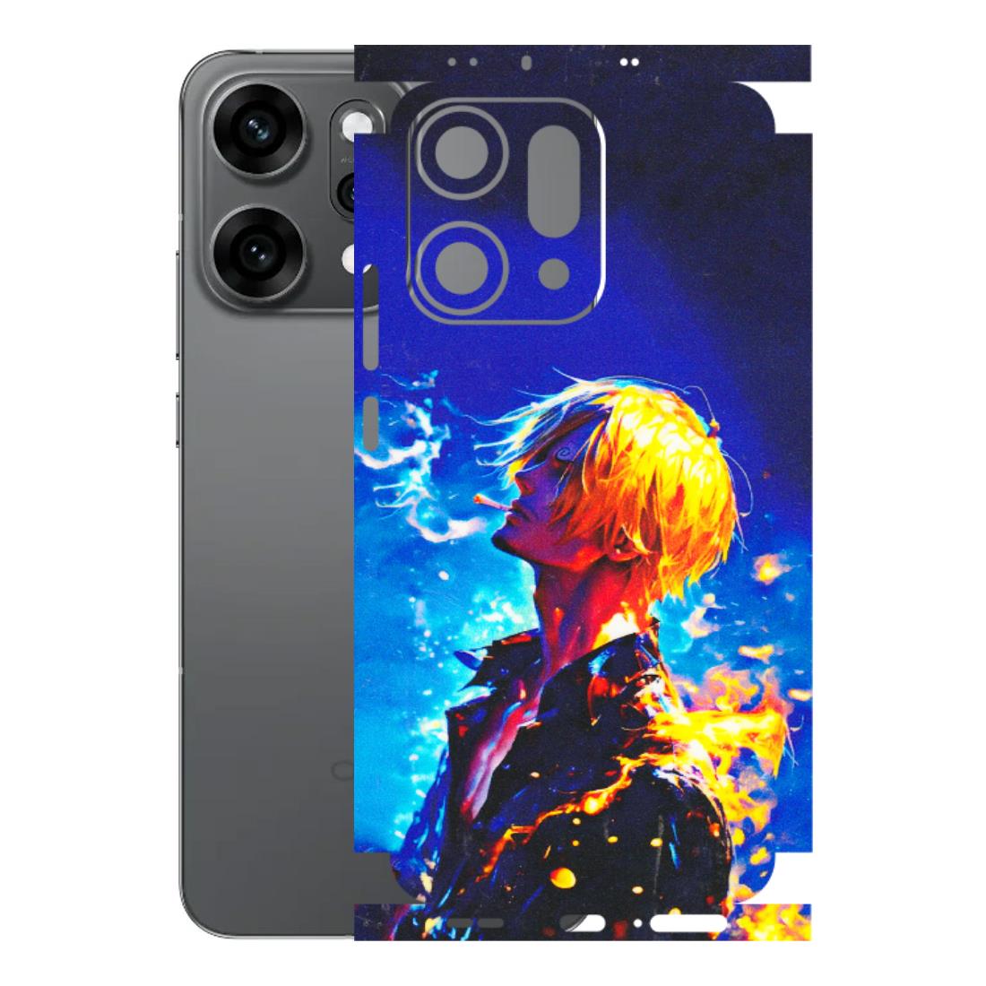 OPPO Phone Skins 2025 (All Models) - Sanji Vinsmoke One Piece - 3D Embossed Finish (L-319) Oppo Reno 14 Pro 5G