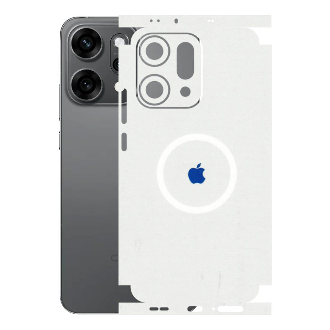 OPPO Phone Skins 2025 (All Models) - iPhone Magsafe Logo - 3D Embossed Finish (L-320) Oppo Reno 14 Pro 5G