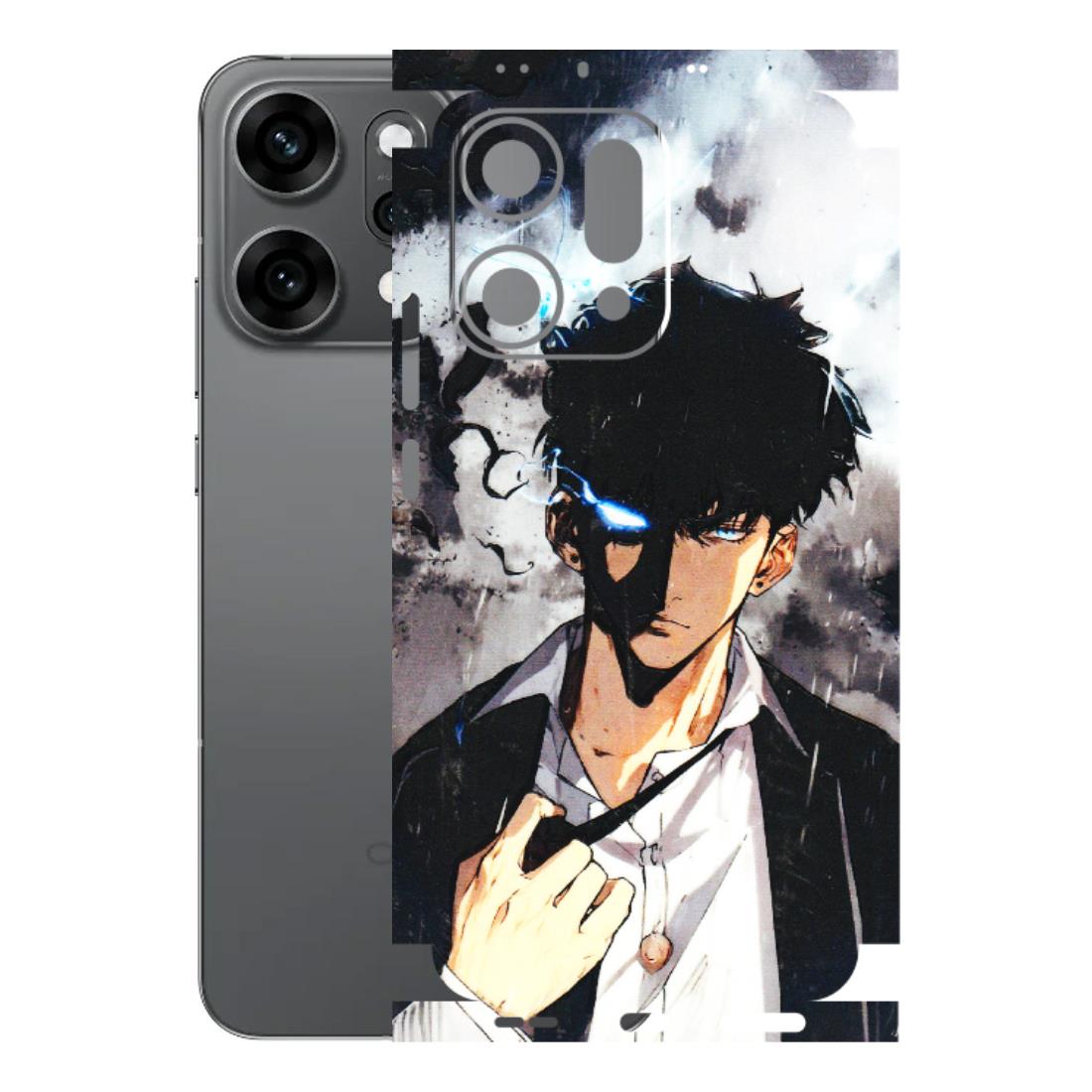 OPPO Phone Skins 2025 (All Models) - Sung Jinwoo Manhwa Anime - 3D Embossed Finish (L-328) Oppo Reno 14 Pro 5G
