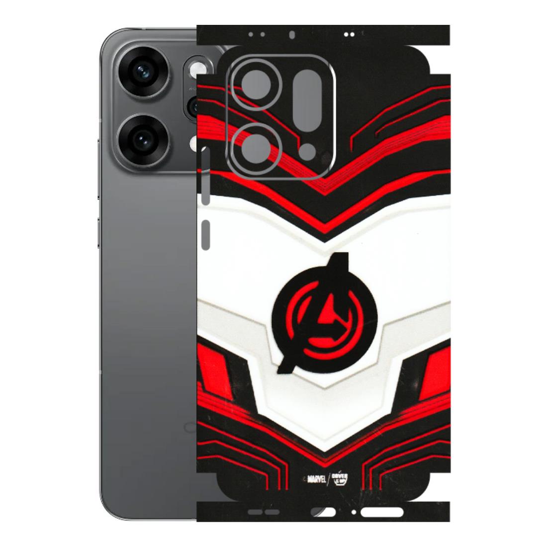 OPPO Phone Skins 2025 (All Models) - Avengers Logo - 3D Embossed Finish (L-55) Oppo Reno 14 Pro 5G