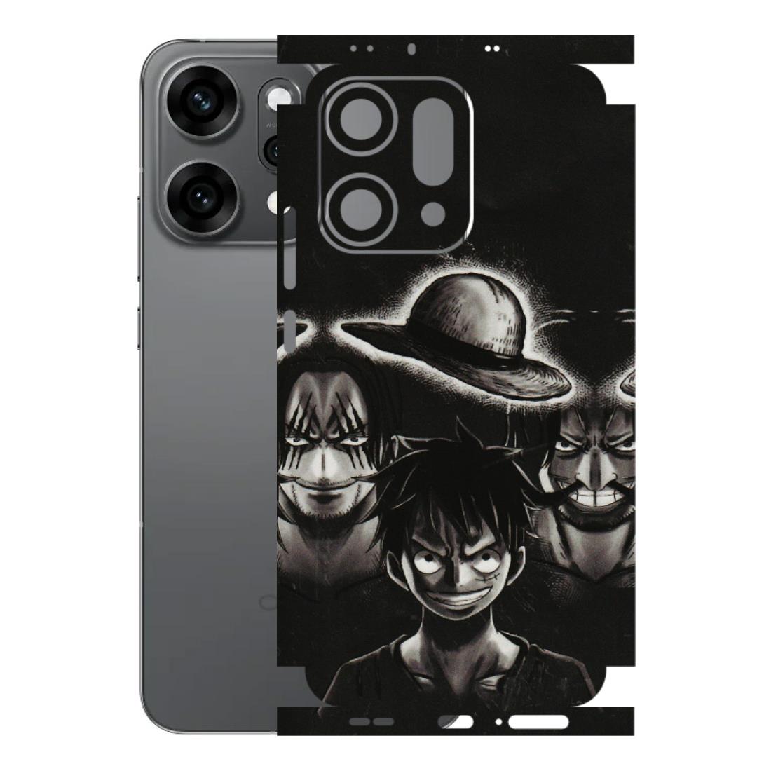 OPPO Phone Skins 2025 (All Models) - Black Luffy Hat - 3D Embossed Finish (L-57) Oppo Reno 14 Pro 5G
