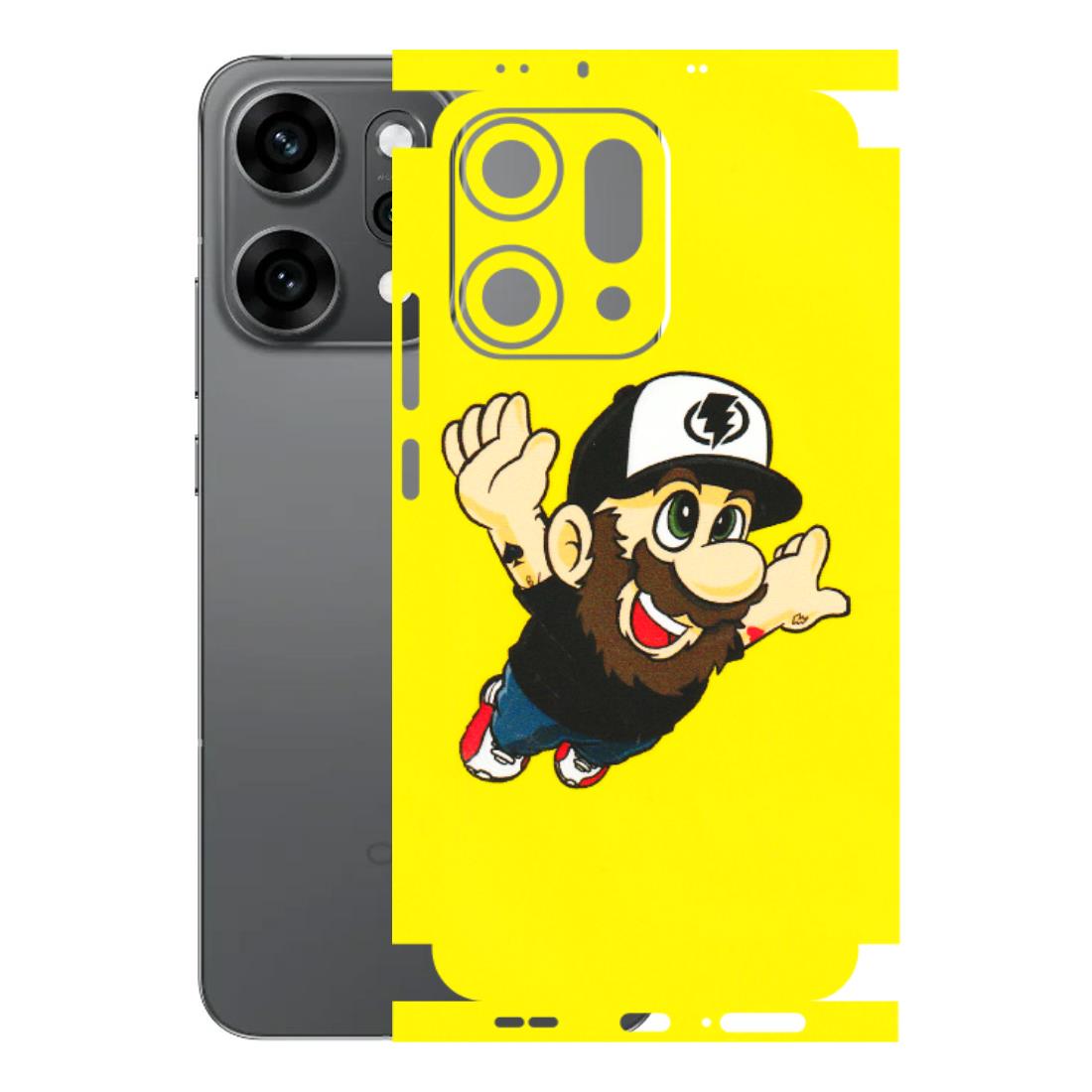 OPPO Phone Skins 2025 (All Models) - Flying Beardo - 3D Embossed Finish (L-60) Oppo Reno 14 Pro 5G