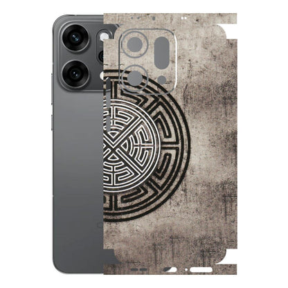 OPPO Phone Skins 2025 (All Models) - Mysterious Circular Design - 3D Embossed Finish (L-63) Oppo Reno 14 Pro 5G