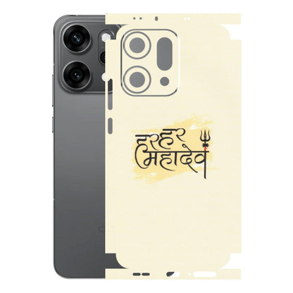 OPPO Phone Skins 2025 (All Models) - Har Har Mahadev - Matte Finish (M-10) Oppo Reno 14 Pro 5G