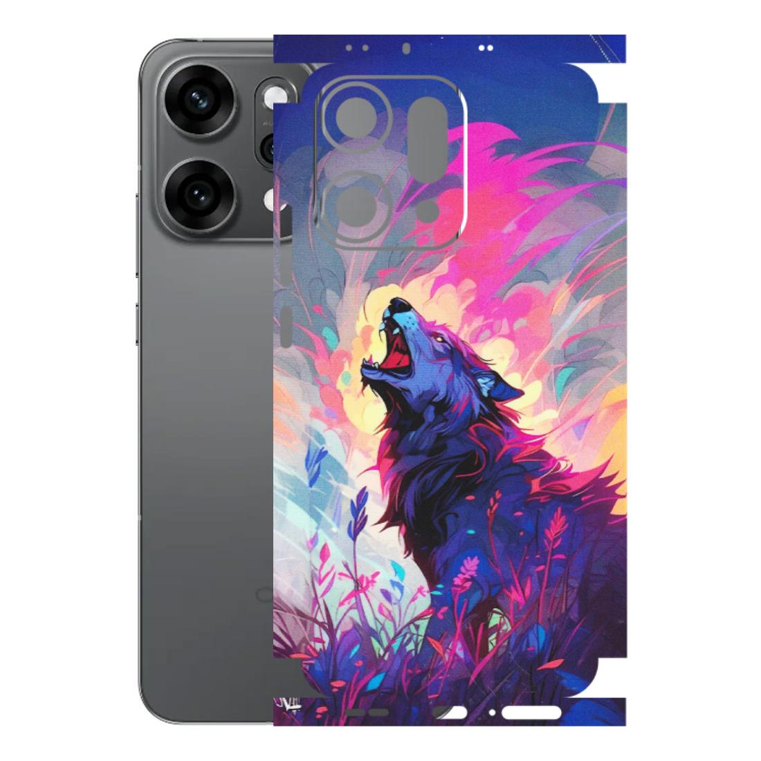 OPPO Phone Skins 2025 (All Models) - New Wild Wolf Abstract - Matte Finish (M-125) Oppo Reno 14 Pro 5G