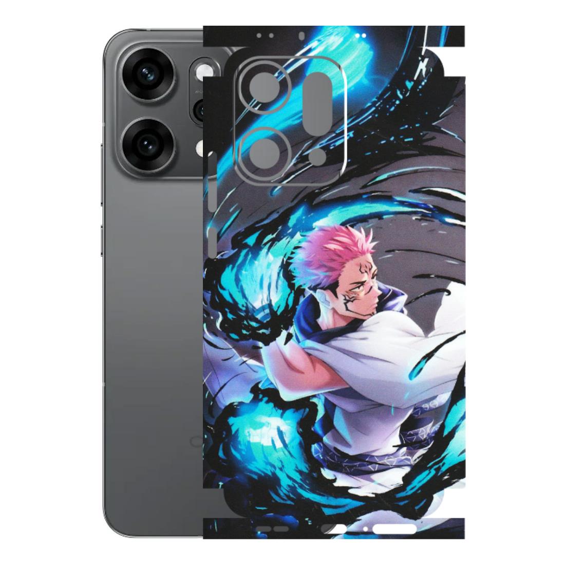 OPPO Phone Skins 2025 (All Models) - New Jujutsu Kaisen Grey Blue Anime - Matte Finish (M-127) Oppo Reno 14 Pro 5G