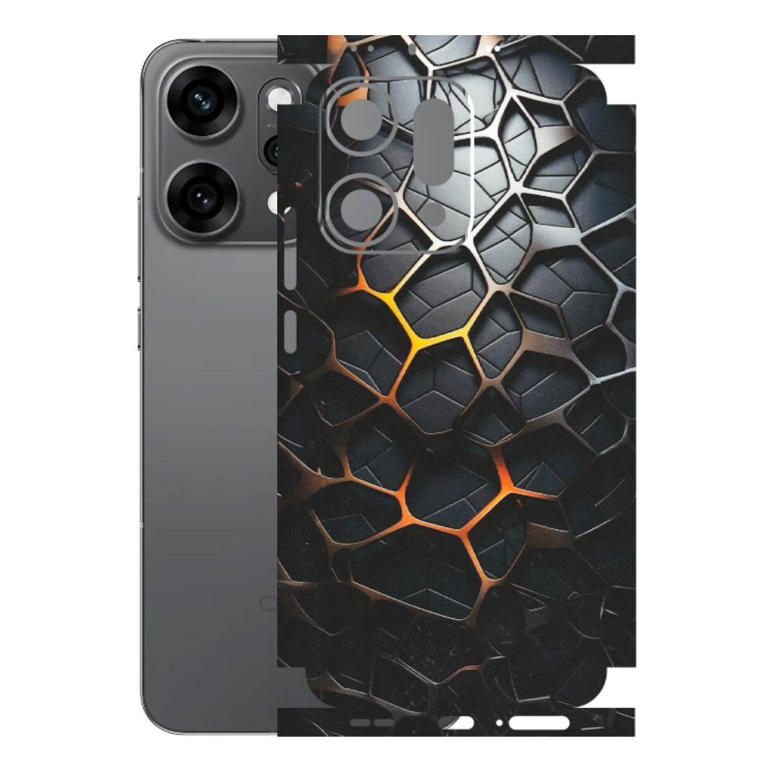 OPPO Phone Skins 2025 (All Models) - New Abstract Graphite Tiles - Matte Finish (M-130) Oppo Reno 14 Pro 5G