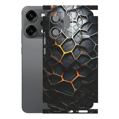 OPPO Phone Skins 2025 (All Models) - New Abstract Graphite Tiles - Matte Finish (M-130) Oppo Reno 14 Pro 5G