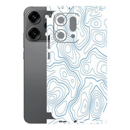 OPPO Phone Skins 2025 (All Models) - Blue And White Swirls - Matte Finish (M-139) Oppo Reno 14 Pro 5G