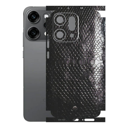 OPPO Phone Skins 2025 (All Models) - Black Snack Leather - Matte Finish (M-147) Oppo Reno 14 Pro 5G