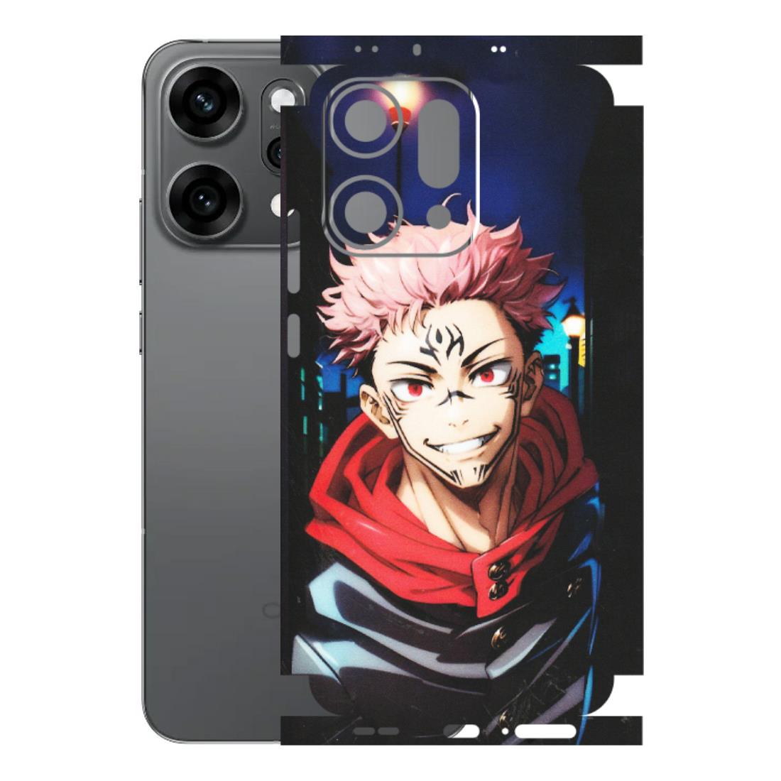 OPPO Phone Skins 2025 (All Models) - Yuji Itadori Funny Face Anime - Matte Finish (M-152) Oppo Reno 14 Pro 5G