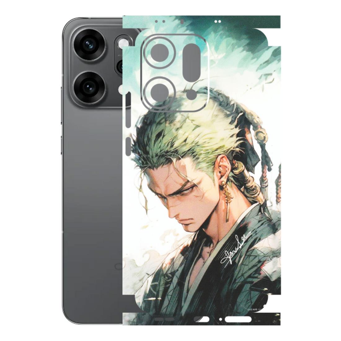 OPPO Phone Skins 2025 (All Models) - Pirate Hunter One Piece Anime - Matte Finish (M-157) Oppo Reno 14 Pro 5G