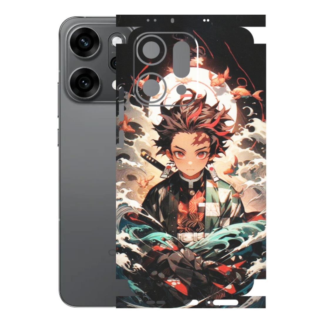 OPPO Phone Skins 2025 (All Models) - Tanjiro Demon Slayer Anime - Matte Finish (M-158) Oppo Reno 14 Pro 5G