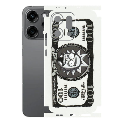 OPPO Phone Skins 2025 (All Models) - Rick And Morty Hundred Dollar Anime - Matte Finish (M-161) Oppo Reno 14 Pro 5G