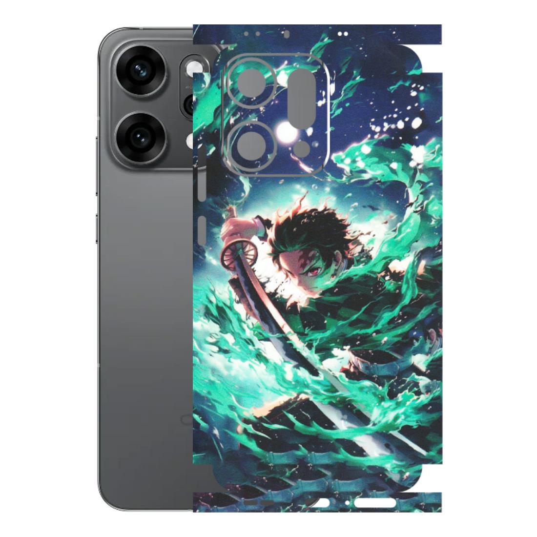 OPPO Phone Skins 2025 (All Models) - Sword Fighter Anime - Matte Finish (M-29) Oppo Reno 14 Pro 5G