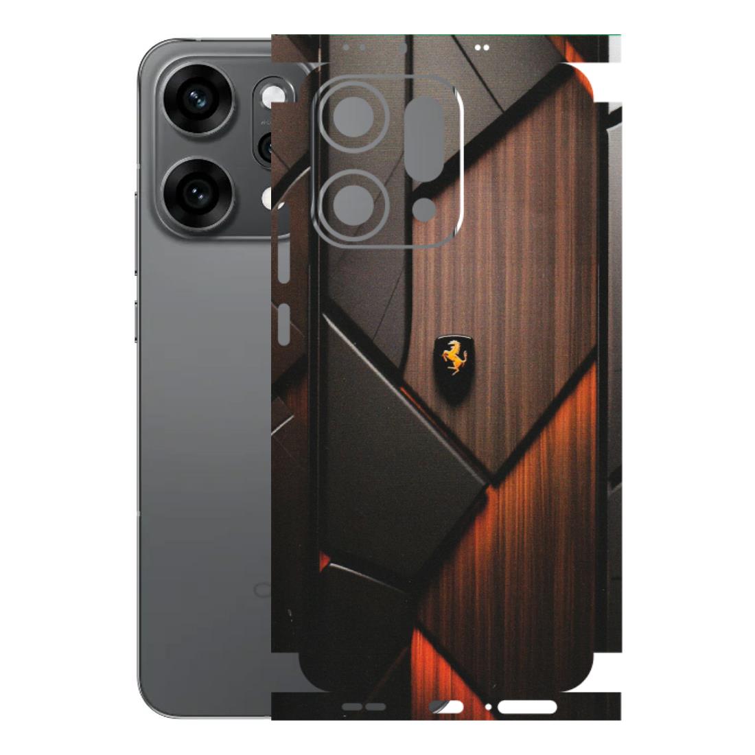 OPPO Phone Skins 2025 (All Models) - Lambo Beauty Wood Pattern Sober - Matte Finish (M-51) Oppo Reno 14 Pro 5G