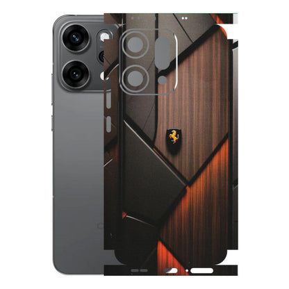 OPPO Phone Skins 2025 (All Models) - Lambo Beauty Wood Pattern Sober - Matte Finish (M-51) Oppo Reno 14 Pro 5G