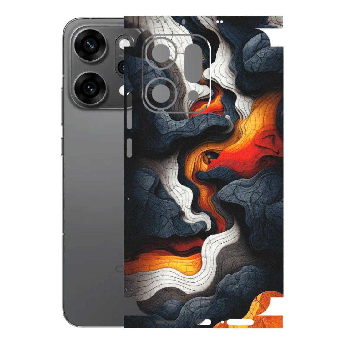 OPPO Phone Skins 2025 (All Models) - Abstract Volcanic Layers - Matte Finish (M-52) Oppo Reno 14 Pro 5G