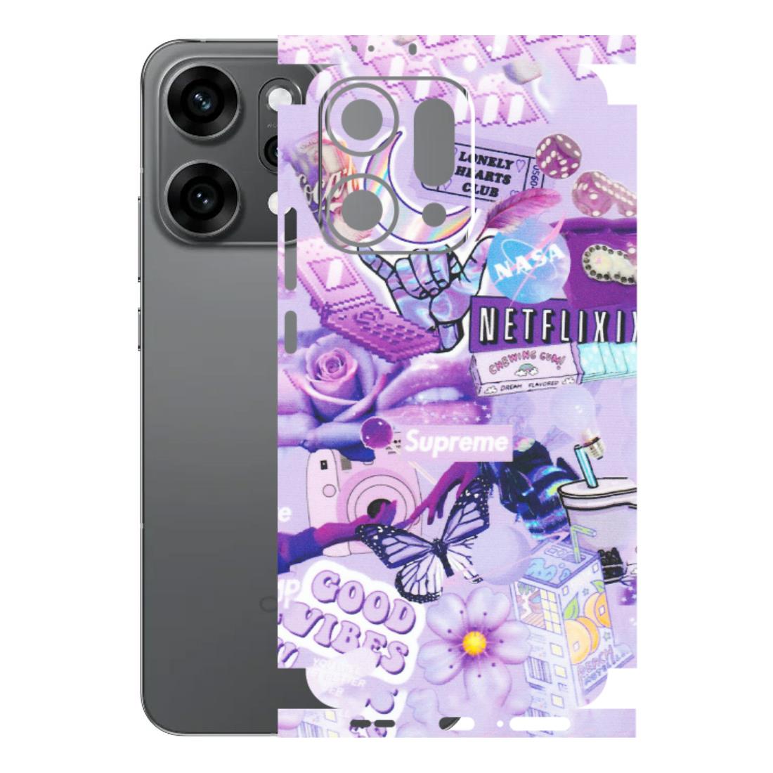 OPPO Phone Skins 2025 (All Models) - Supreme Purple Magic - Matte Finish (M-88) Oppo Reno 14 Pro 5G