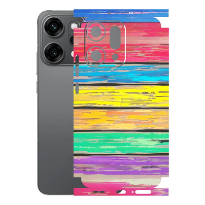 OPPO Phone Skins 2025 (All Models) - Multi Colour Wooden Wall - Matte Finish (M-96) Oppo Reno 14 Pro 5G