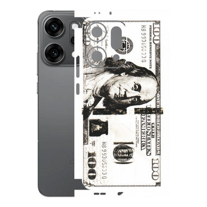 OPPO Phone Skins 2025 (All Models) - 100 Dollar Currency - Transparent Finish (T-01) Oppo Reno 14 Pro 5G