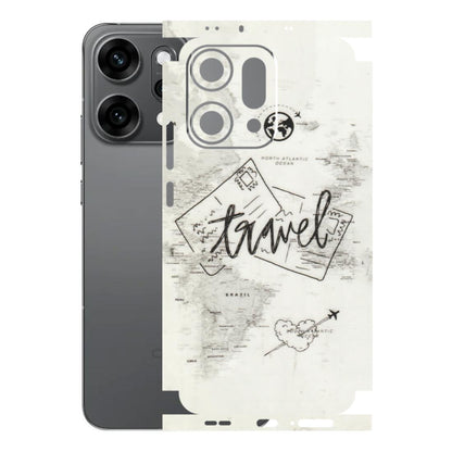 OPPO Phone Skins 2025 (All Models) - Travel Ticket - Transparent Finish (T-06) Oppo Reno 14 Pro 5G