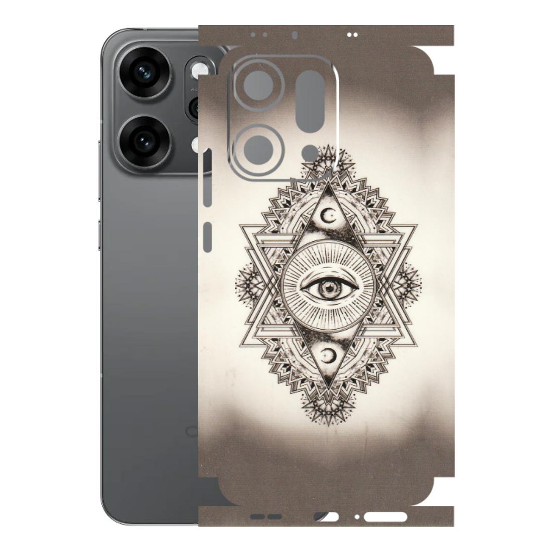 OPPO Phone Skins 2025 (All Models) - Illuminati Great Eye - Transparent Finish (T-14) Oppo Reno 14 Pro 5G