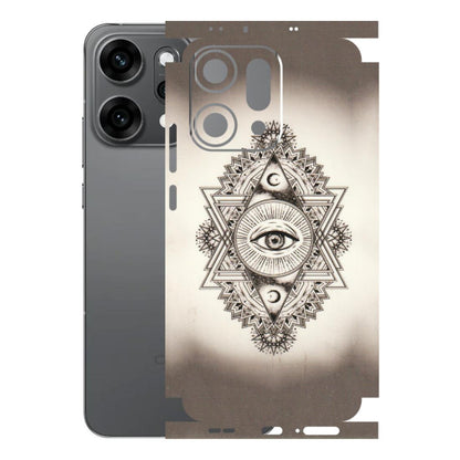 OPPO Phone Skins 2025 (All Models) - Illuminati Great Eye - Transparent Finish (T-14) Oppo Reno 14 Pro 5G