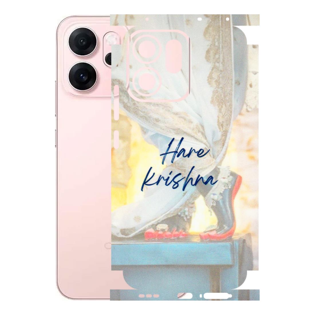 OPPO Phone Skins 2025 (All Models) - Hare Krishna - 3D Embossed Finish (L-03) Oppp Reno 14F 5G