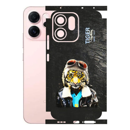 OPPO Phone Skins 2025 (All Models) - Rider Tiger - 3D Embossed Finish (L-113) Oppp Reno 14F 5G