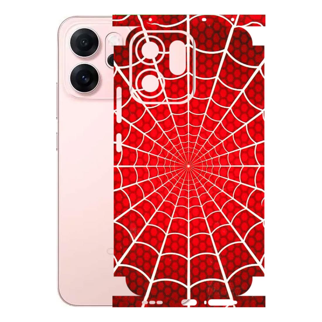 OPPO Phone Skins 2025 (All Models) - Classic Spidey Web - 3D Embossed Finish (L-115) Oppp Reno 14F 5G