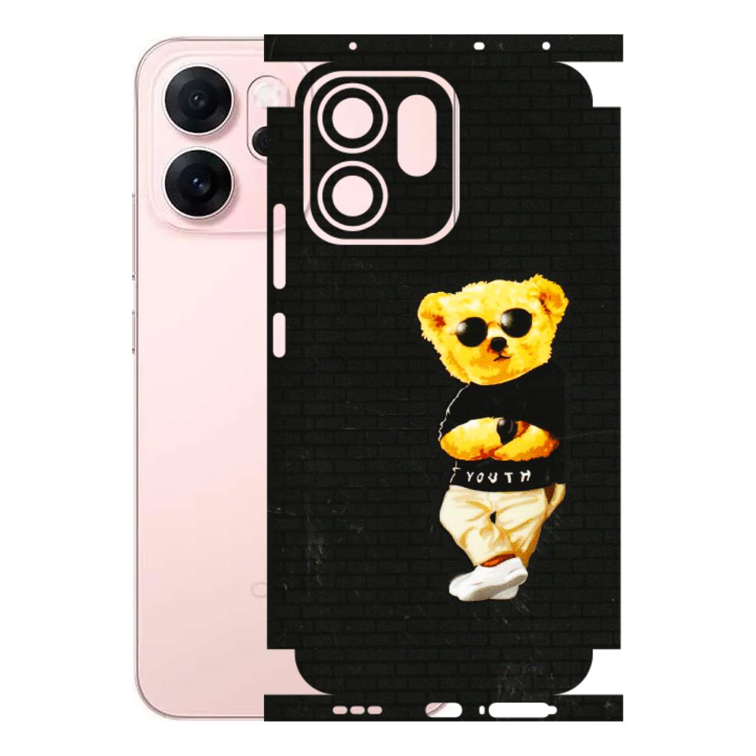 OPPO Phone Skins 2025 (All Models) - Classy Teddy Bear - 3D Embossed Finish (L-116) Oppp Reno 14F 5G