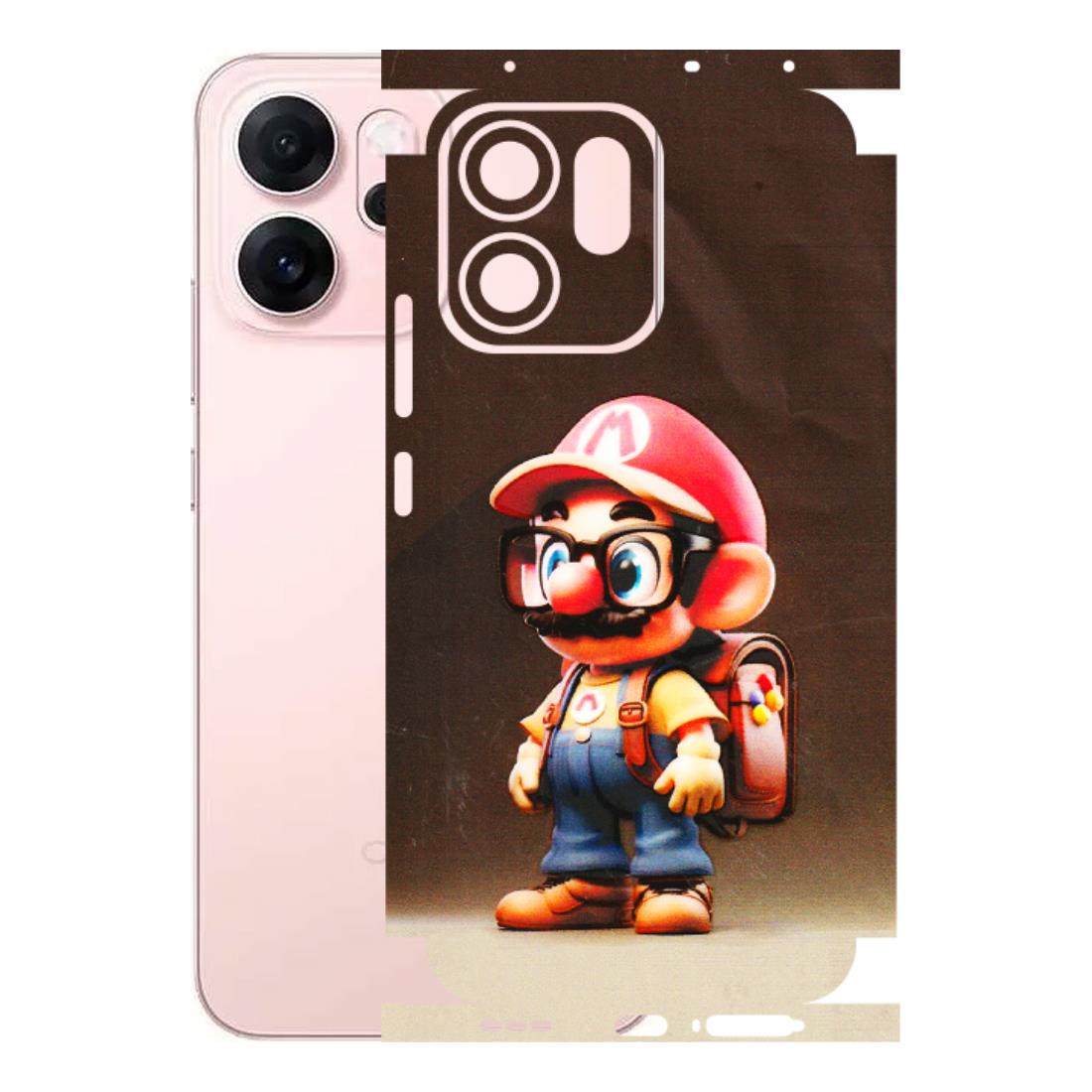 OPPO Phone Skins 2025 (All Models) - Little Mario - 3D Embossed Finish (L-119) Oppp Reno 14F 5G
