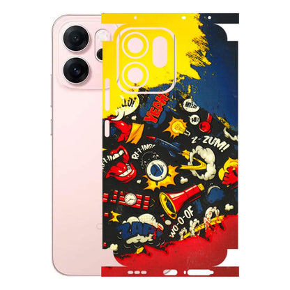 OPPO Phone Skins 2025 (All Models) - Pacific Doodle Art - 3D Embossed Finish (L-120) Oppp Reno 14F 5G