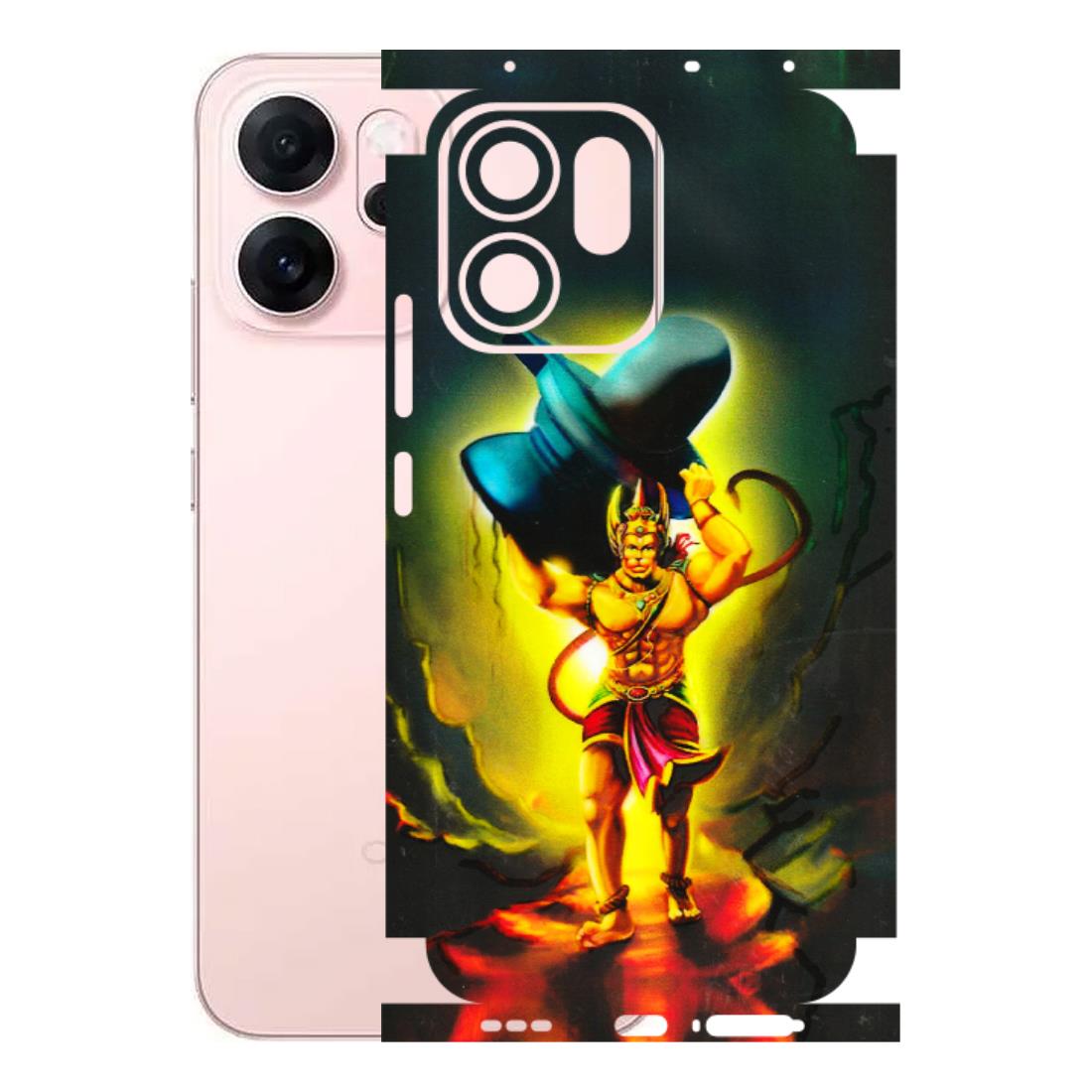 OPPO Phone Skins 2025 (All Models) - Hanuman Ji - 3D Embossed Finish (L-128) Oppp Reno 14F 5G