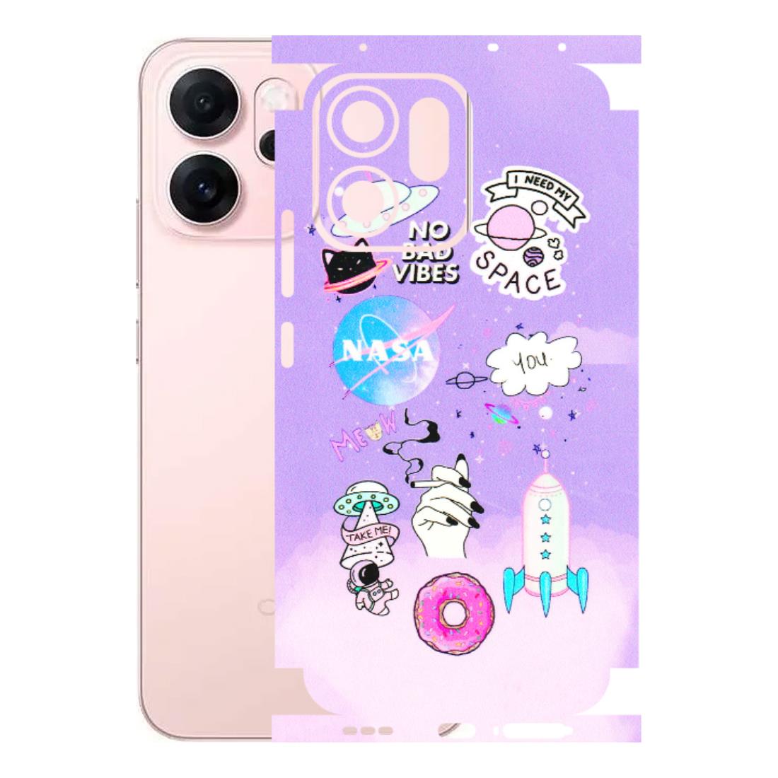 OPPO Phone Skins 2025 (All Models) - I Need My Nasa Skin - 3D Embossed Finish (L-149) Oppp Reno 14F 5G