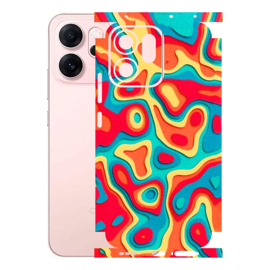 OPPO Phone Skins 2025 (All Models) - Abstract Swirl - 3D Embossed Finish (L-150) Oppp Reno 14F 5G