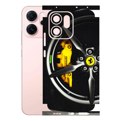 OPPO Phone Skins 2025 (All Models) - Ferrari Wheel Alloy - 3D Embossed Finish (L-173) Oppp Reno 14F 5G