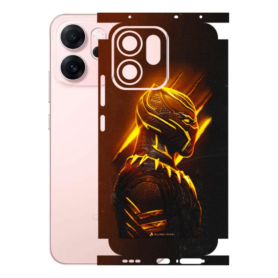 OPPO Phone Skins 2025 (All Models) - Gold Black Panther - 3D Embossed Finish (L-181) Oppp Reno 14F 5G