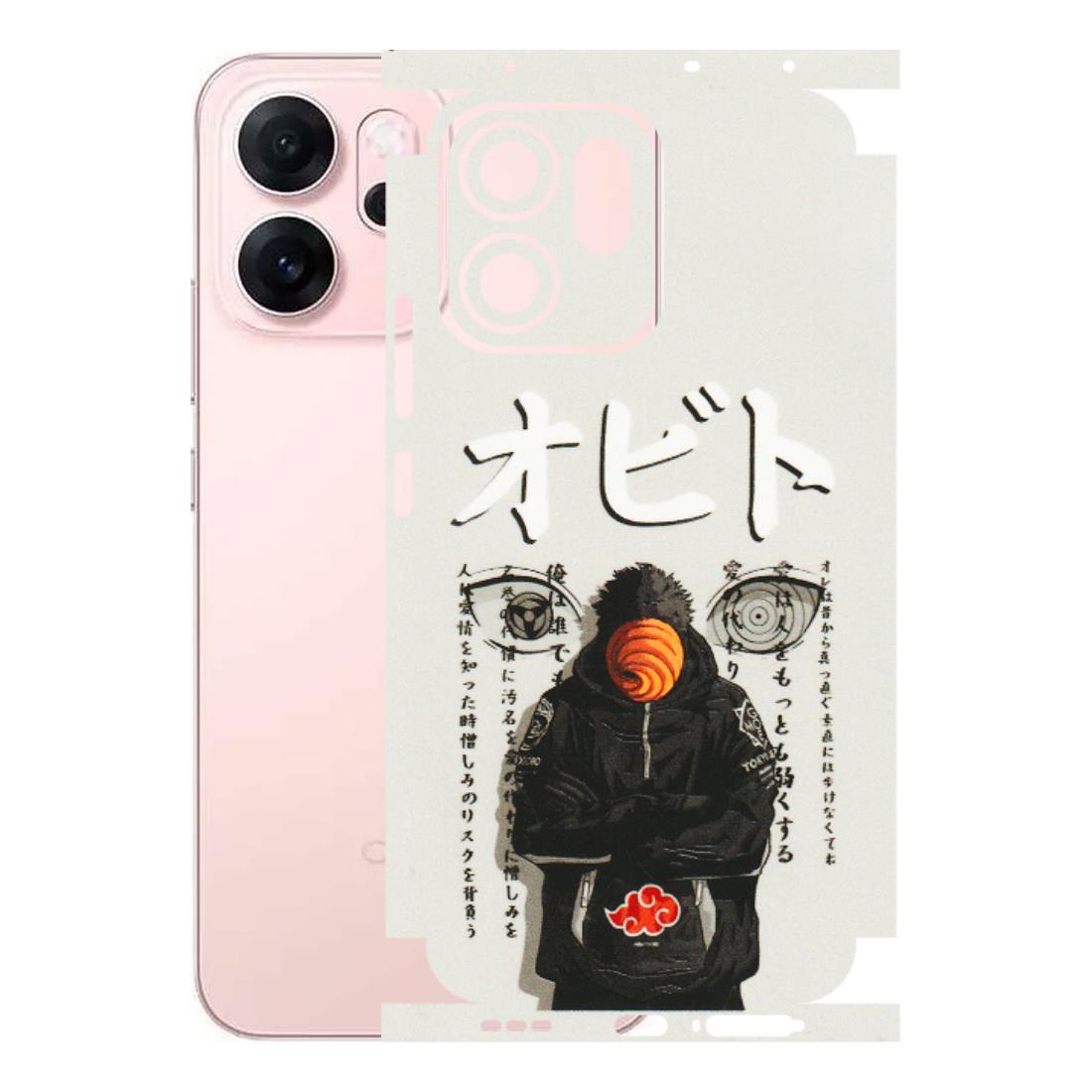 OPPO Phone Skins 2025 (All Models) - Obito Anime Eye - 3D Embossed Finish (L-19) Oppp Reno 14F 5G