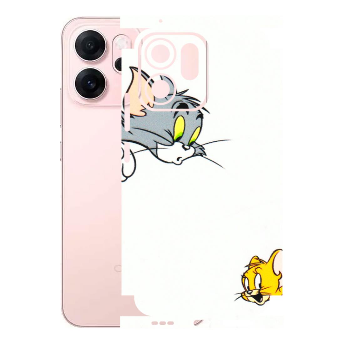 OPPO Phone Skins 2025 (All Models) - Cute Tom And Jerry - 3D Embossed Finish (L-220) Oppp Reno 14F 5G