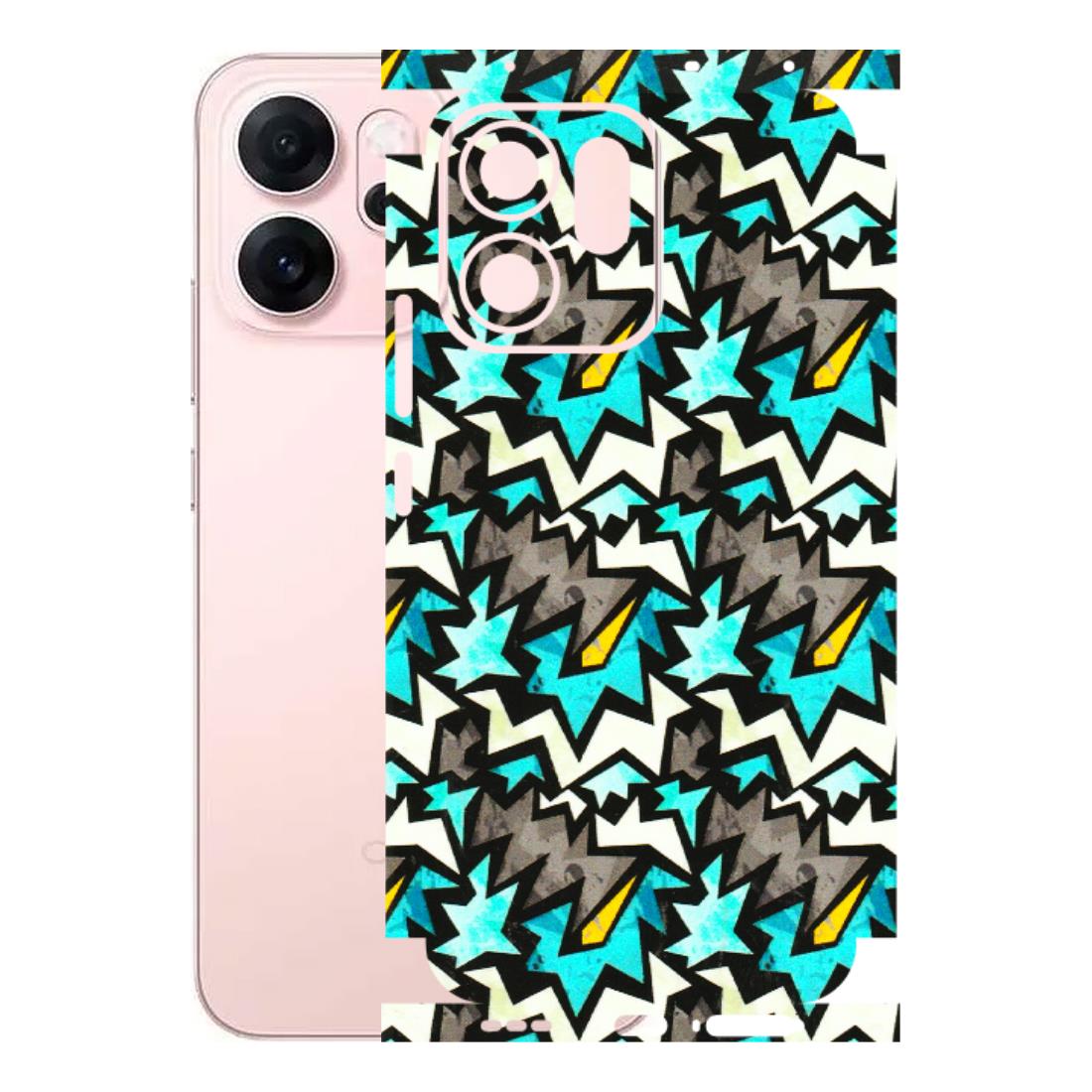 OPPO Phone Skins 2025 (All Models) - Funky Zig Zag - 3D Embossed Finish (L-223) Oppp Reno 14F 5G