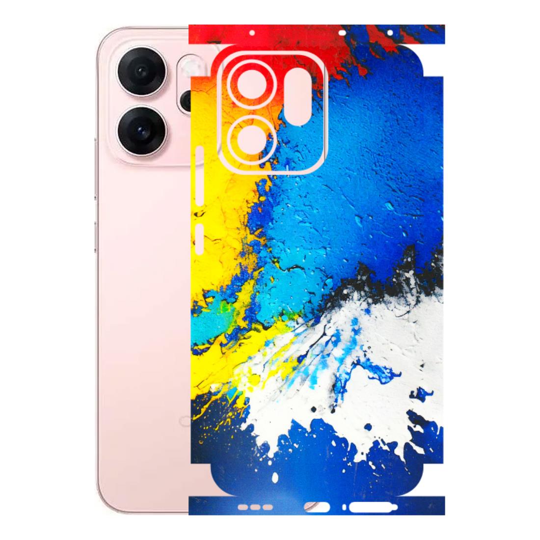 OPPO Phone Skins 2025 (All Models) - Acrylic Paint Spill - 3D Embossed Finish (L-229) Oppp Reno 14F 5G