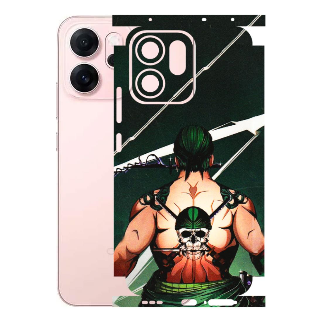 OPPO Phone Skins 2025 (All Models) - Zoro Anime - 3D Embossed Finish (L-23) Oppp Reno 14F 5G